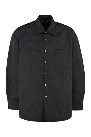 Padded nylon overshirt-0